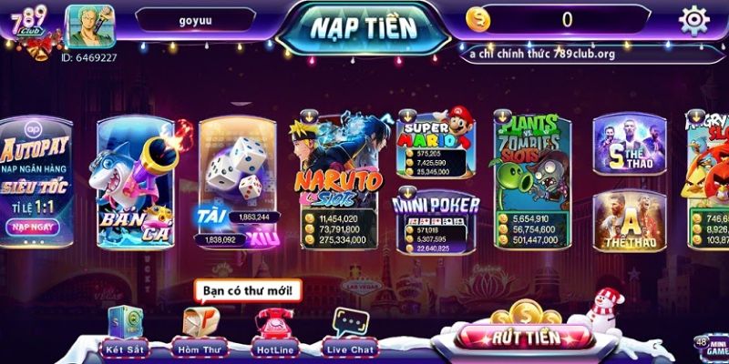 Các hình thức nạp tiền 789CLUB bằng Vietcombank phổ biến